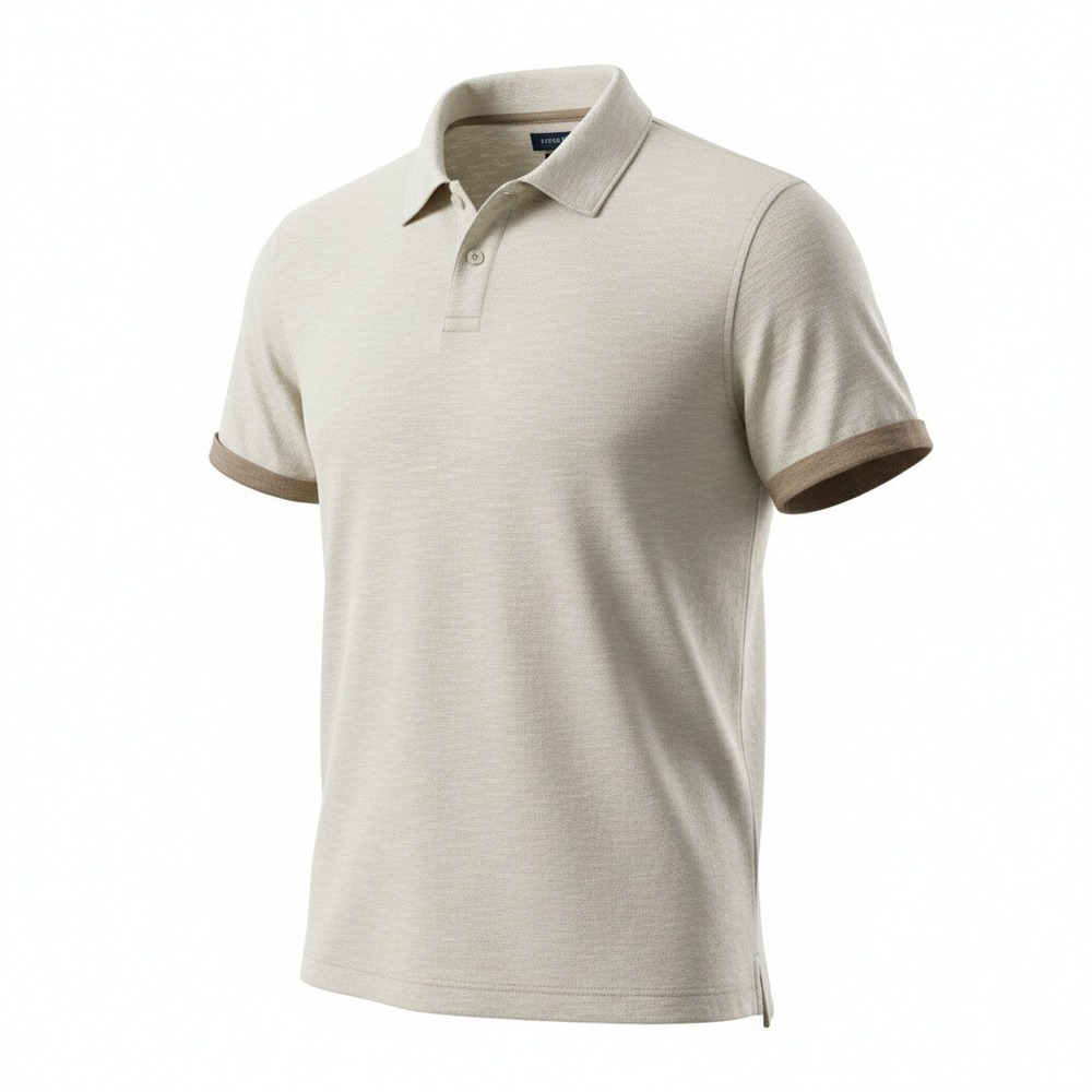 John Henry Mens Polo Shirt Slub Knit Cotton Modern Fit Casual White XL